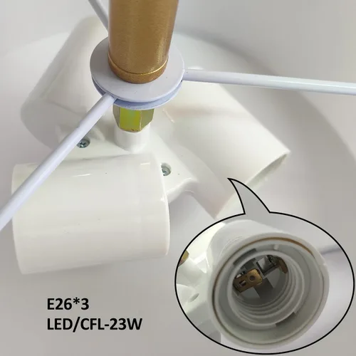 Vista 8 de Lámpara moderna de montaje empotrado para techo de tambor de montaje empotrado, 3 luces doradas, lámpara de techo semiempotrada para pasillo