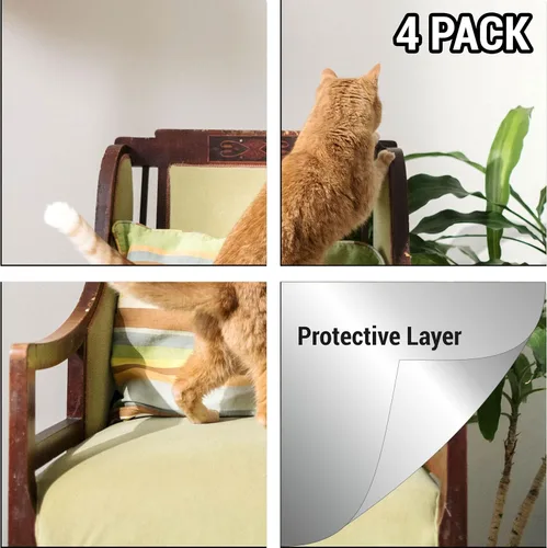 Vista 4 de IFAMIO Paquete de 4 láminas de espejo acrílicas autoadhesivas de 8 x 8 pulgadas, flexibles, sin vidrio, espejos de pared de plástico, calcomanías