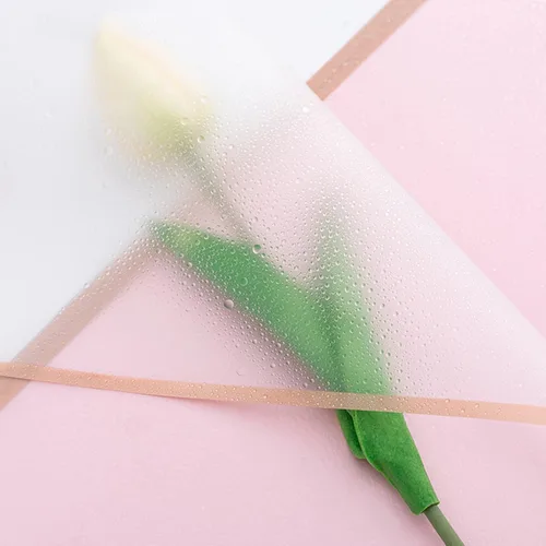 Vista 2 de Banxidi Papel de regalo floral coreano con borde dorado, 20 hojas, suministros para floristería, papel de regalo para ramo de flores, suministros