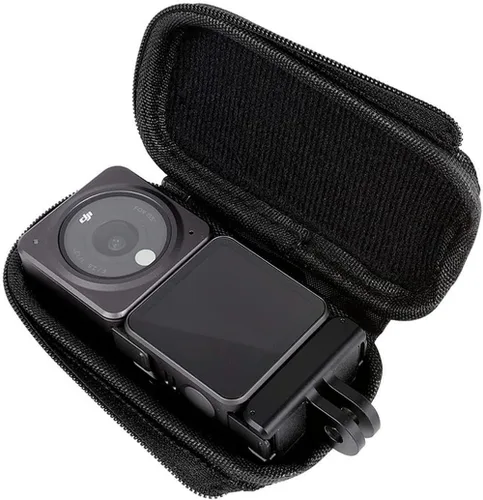 Vista 2 de Acción 2 Mini bolsa de almacenamiento portátil impermeable funda protectora a prueba de golpes Pu Box para DJI Osmo Action 2 deportes Cámara