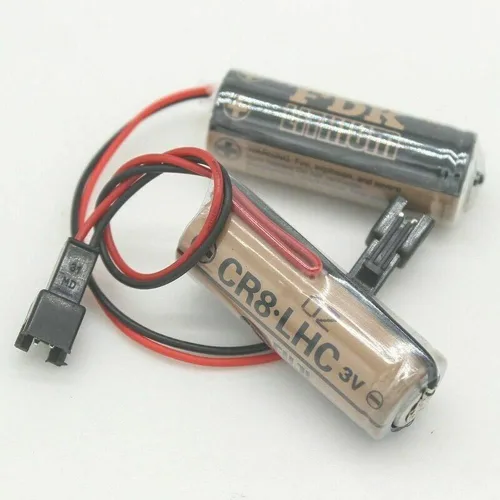 Vista 4 de para Fuji FDK CR8.LHC 3V Batería 2600mAh para Fuji FDK CR8.LHC LHC 17450 con enchufe negro