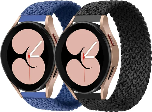 Vista 8 de Minggo Solo Loop - Correa trenzada compatible con Samsung Galaxy Watch 6/5/4 de 1.575 pulgadas, 1.732 pulgadas, correa elástica tejida para Galaxy