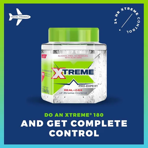 Vista 3 de Xtreme Pro-Expert - Gel transparente para el cabello, sin alcohol, control las 24 horas con aloe vera, tamaño de viaje, 3.39 onzas (paquete de 24)