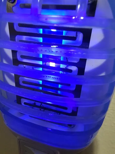 Vista 7 de Exterminador de insectos para interiores, mini trampa cazamoscas para interiores, exterminador electrónico de mosquitos y moscas de la fruta