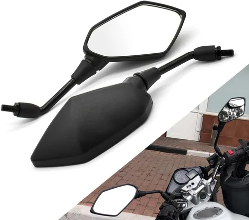 Vista 2 de KaftKO Espejos de motocicleta, para Y-AMAHA TDM-900 850 mt125 mt03 mt01 mt-125 03 01 xt660 1 par de espejos retrovisores de motocicleta 0.394 in
