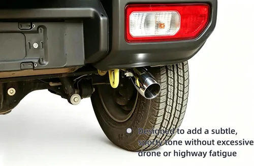 Vista 6 de YOCTM Silenciador de escape de coche de acero inoxidable sólido para tubo de cola de tubo de escape para Suzuki Jimny 2019 2020 2021 2022 2023 2024