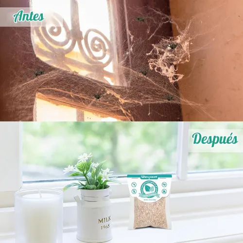 Vista 5 de Paquete de 8 bolsas repelentes de arañas para interior de casa, aceite