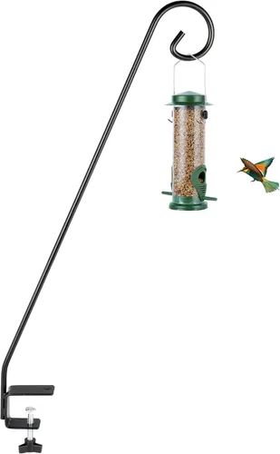 Vista 15 de MIXXIDEA Kit de montaje para colgar en riel de cubierta de valla de 11 pulgadas de largo, gancho decorativo resistente para comederos de pájaros