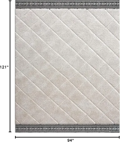 Vista 2 de Abacasa Denali Bijou - Alfombra de polipropileno color crema