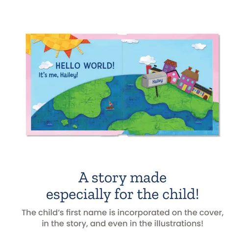Vista 6 de Hello World! (gemelos) - Historia infantil personalizada - I See Me! (historia del tablero azul) Encuadernación desconocida