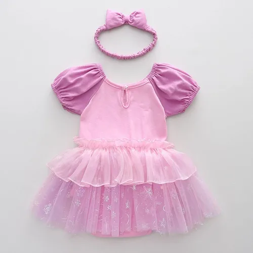 Vista 91 de Disfraz de princesa de Belle Sofía Blancanieves para niñas pequeñas, disfraz de princesa, Navidad, Halloween, mameluco con diadema