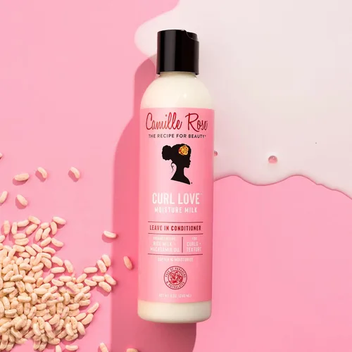 Vista 3 de Leche humectante Camille Rose para risos naturales, 8 onzas, Paquete de 1
