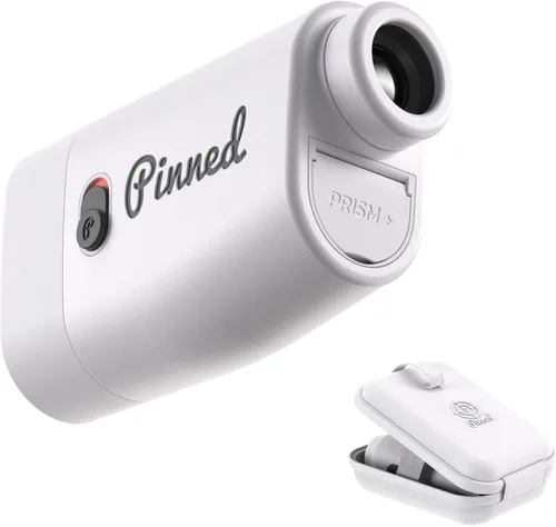 Vista 10 de Pinned Prism Slope Golf Rangefinder - Golf Distance Rangefinder with Slope - USB Rechargeable, Pinned Locked Vibration Laser Range Finder - Range