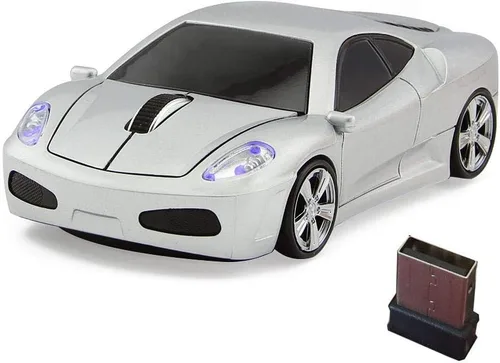Vista 9 de Jinfili Cool Style Car Ratón inalámbrico ergonómico USB Gaming Ratones para computadora portátil de escritorio PC Notebook