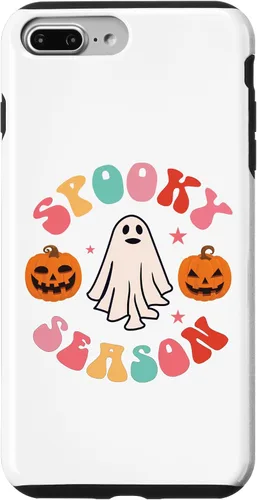 Vista 12 de Retro Halloween Cute Ghost Spooky Season Funny Case for iPhone 17