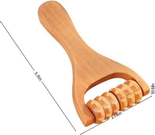 Vista 2 de Herramienta de masaje de pies de madera con rodillo, dispositivo de masaje de rodillo de pies definitivo para aliviar el dolor, herramientas