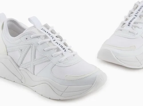 Vista 2 de AX ARMANI EXCHANGE Tenis de moda con bloques de colores para mujer