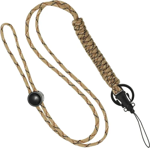 Vista 10 de PATIKIL Cordón de paracaídas, cordón trenzado, llavero ajustable para insignias