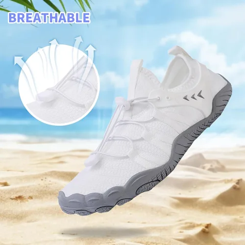 Vista 3 de Zapatos de playa y piscina de secado rápido, sin cordones, para mujeres y hombres, para surf, yoga y deportes acuáticos