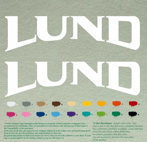 Vista 15 de Pair Lund - Calcomanías de vinilo de repuesto compatibles con lancha, motor fuera de borda, juego de 2 (12 pulgadas, negro 070)