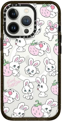 Vista 297 de CASETiFY Funda Impact para iPhone 13 [Protección contra caídas de grado militar 4X de 8.2 pies/Compatible con Magsafe] - #1 Mom - Transparente