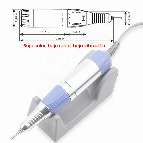 Vista 5 de Máquina eléctrica de taladro de uñas JD700 35W Nail Art Equipment Accesorio Nail File Tools