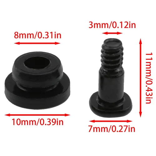 Vista 4 de Tornillos de absorción de impactos de disco duro de 3.5 pulgadas, tornillos de disco duro, kit de arandela de goma para absorción de golpes, 12