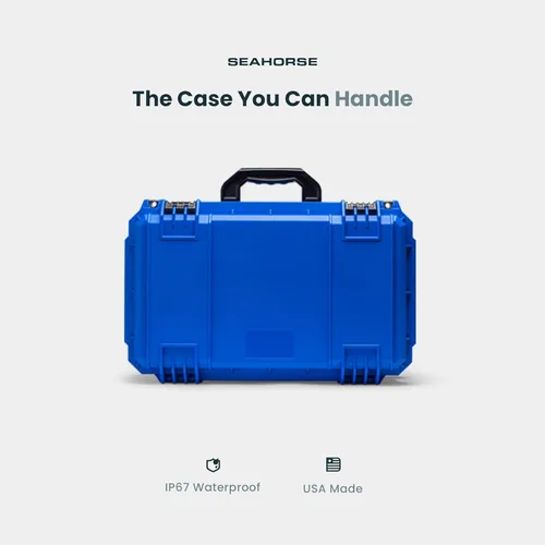 Vista 4 de Seahorse 830 - Funda rígida protectora profesional para cámara, aprobada por la TSA, especificaciones mil, resistente al agua IP67, fabricada