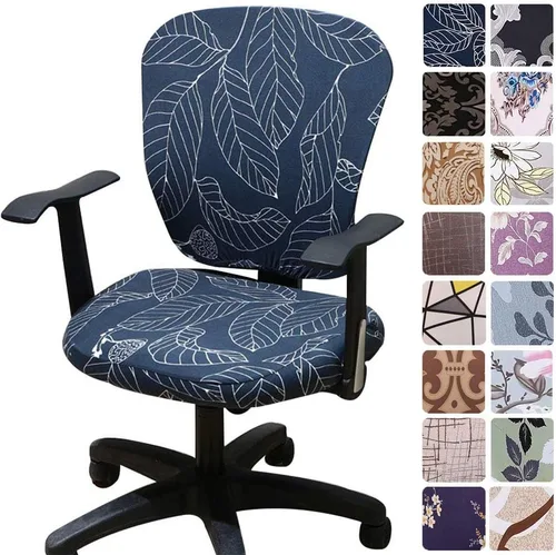 Vista 36 de Melaluxe - Funda para silla de oficina de computadora, funda universal protectora y elástica, cubierta elástica para silla giratoria