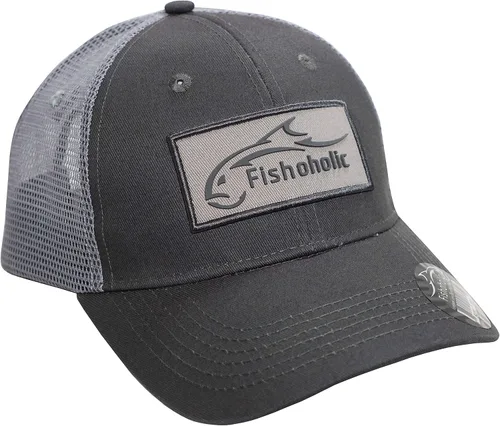 Vista 9 de Fishoholic Gorra de pesca de béisbol Snapback - Malla de camionero de pesca regalo para papá padre