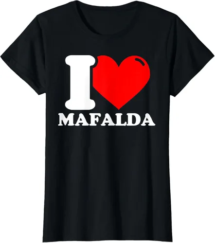Vista 31 de Camiseta I Love Mafalda, Negro