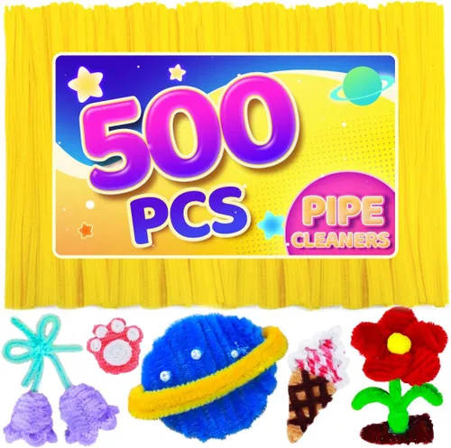 Vista 27 de Eppingwin 200 limpiapipas, limpiadores de pipas con purpurina, suministros de manualidades, tallos de felpilla de 10 colores para proyectos