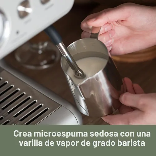 Vista 6 de Gevi Máquina de café expreso de caldera dual con amoladora incorporada