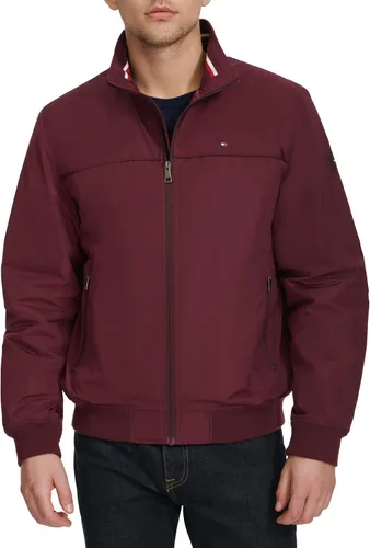 Vista 13 de Tommy Hilfiger Chaqueta bomber de memoria sintética de rendimiento para hombre