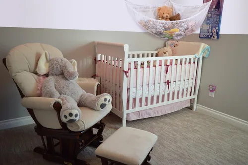 Vista 6 de Hamaca de malla gigante para organizar animales de peluche o juguetes infantiles. , Blanco