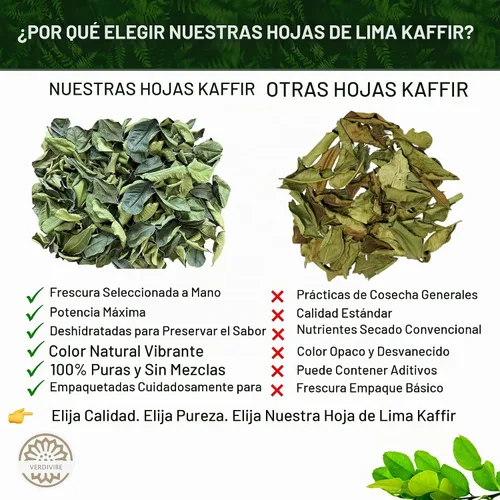 Vista 2 de Hojas de lima kaffir secas de alta calidad, paquete de 0.74 oz (21 g) para un auténtico sabor tailandés (B)