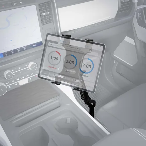 Vista 5 de ARKON Soportes – Soporte para tablet de riel de asiento de coche Resistente para coche/camión Ángulo y altura ajustables Fácil instalación