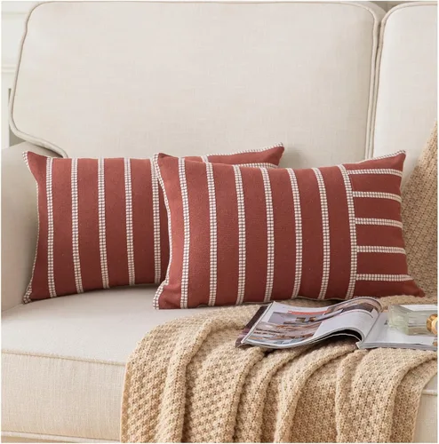 Vista 18 de Funda de Almohada Lumbar Bohemia Decorativa 14X36 Pulgadas Larga Suave Estilo Granja Decorativa Fundas de Almohada para Sofá Fundas de Almohada