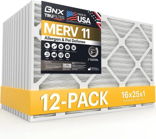 Vista 35 de BNX TruFilter - Filtro de aire MERV 11 de 10 x 10 x 1 pulgadas (paquete de 4) – Fabricado en Estados Unidos – Defensa contra Alérgenos Filtros