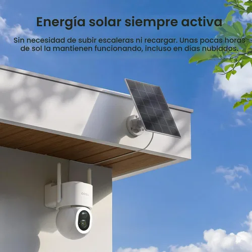 Vista 8 de aosu D1 Max, kit de 2 cámaras, sistema de cámaras de seguridad solar 4K