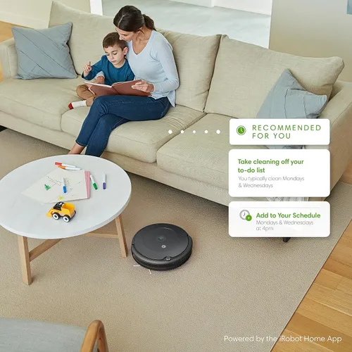 Vista 8 de iRobot Roomba 676 Robot Aspirador con conectividad Wi-Fi, compatible con Alexa, bueno para pelo de mascotas, alfombras, suelos duros, carga