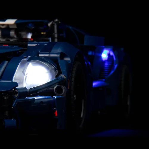 Vista 3 de Kit de luces LED para Lego Ford GT 42154, juego de iluminación de conexión USB compatible con Lego 42154 (solo luces, sin modelos Lego) (clásico)