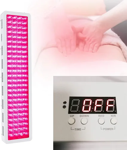 Vista 4 de Terapia de luz roja para cuerpo, lámpara de terapia de luz infrarroja roja LED dispositivo de luz infrarroja 1000 W 110 V para alivio del dolor