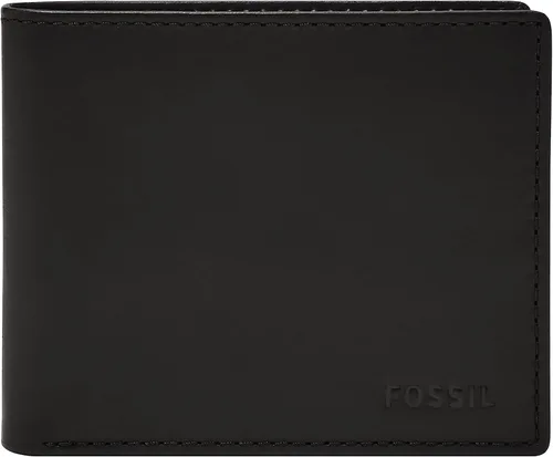 Vista 12 de Fossil Derrick - Cartera plegable de piel con bloqueo RFID y ventana de identificación abatible para hombre