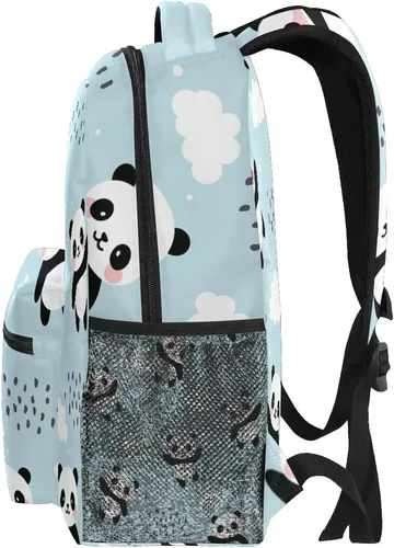 Vista 4 de ATTX Linda mochila con diseño de panda para niños y niñas, Panda-h, Ciclismo
