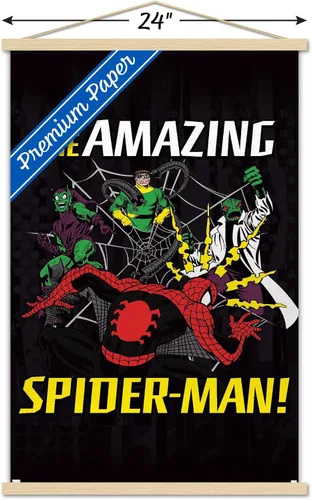 Vista 3 de Trends International Marvel Comics Spider-Man - Póster de pared con marco magnético