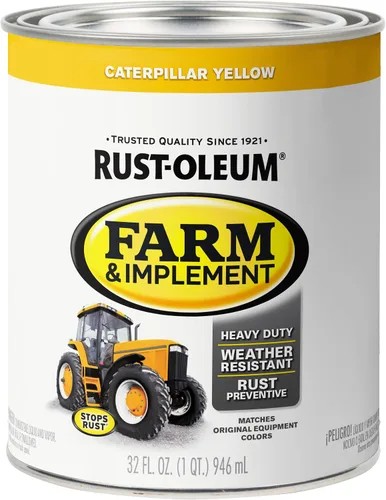 Vista 48 de Rust-Oleum Farm & Implement 280176 - Pintura esmaltada, galón, naranja (Allis Chalmers Orange)