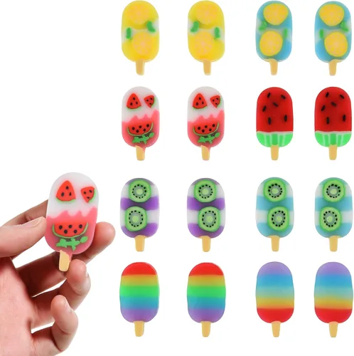 Vista 9 de Borradores de galletas para niños, 12 piezas 3D lindo rompecabezas de comida, mini borrador de galletas, divertido borrador de escritorio
