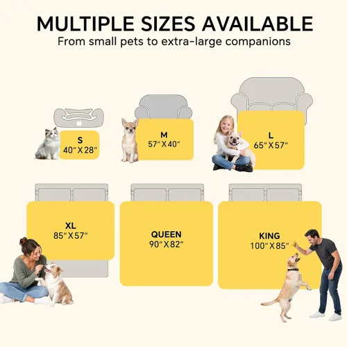 Vista 8 de Luciphia Mantas impermeables para mascotas para sofá o cama, a prueba de orina líquida, lavable, suave, esponjosa, manta reversible para perros