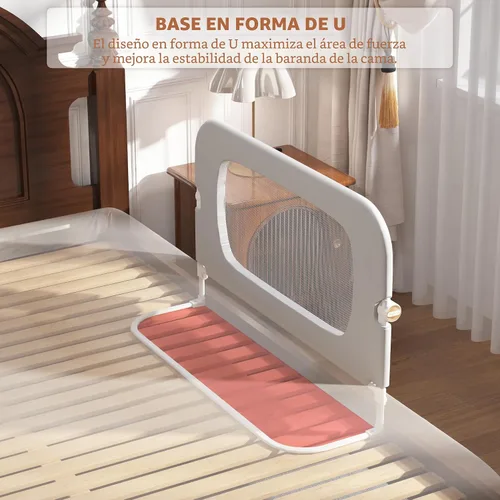 Vista 6 de FigTime Baranda de cama para niños pequeños, protector de baranda de cama de bebé para niños, barandas de cama para niños pequeños con ajuste
